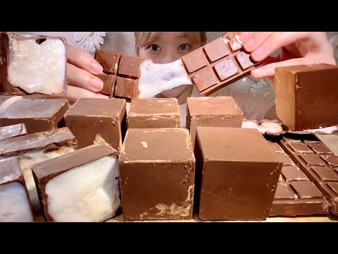Видео: ASMR домашний шоколадный зефир【русские субтитры】【Mukbang/ Eating Sounds】