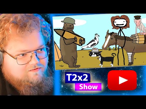 Видео: T2x2 смотрит "Героические Животные в Истории" - Академия Сэма О'Неллы (от Брокколи) / РЕАКЦИЯ T2x2