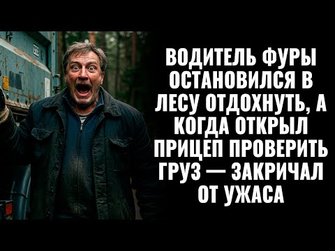 Видео: Водитель фуры остановился в лесу отдохнуть, а когда открыл прицеп проверить груз — закричал от ужаса
