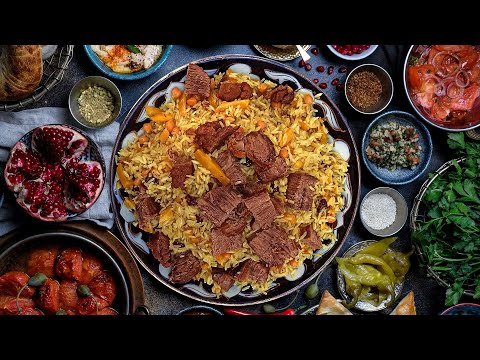 Видео: Ташкентский свадебный плов | Праздничный плов | подробный рецепт | #пловузбекский #пловнакостре