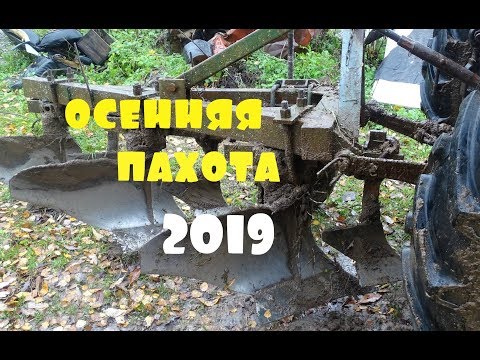 Видео: осенняя пахота 2019 МТЗ 82\/новые лемеха и как пашет с предплужниками