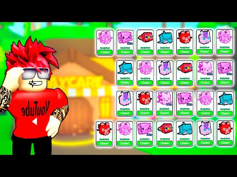 Видео: ЧТО ВЫПАДЕТ ЕСЛИ ЗАЛУТАТЬ ЦЕЛУЮ КУЧУ ПЕТОВ В DAYCARE МАШИНЕ В PET SIMULATOR X ROBLOX