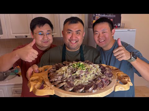 Видео: НАШУМЕВШИЙ КЫРГЫЗСКИЙ БЕШБАРМАК В КАЗАХСТАНЕ ОТ РУСЛАНА, ПОЗВАЛИ ГОСТЕЙ