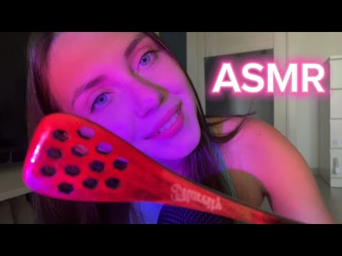 Видео: ASMR НОВЫЙ классный триггер – деревянная ложечка, звуки рта 👅