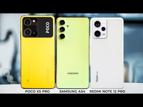 Видео: Samsung A54 vs Redmi Note 12 Pro vs Poco X5 Pro - Что лучше? Лучший Недорогой Смартфон 2023 Года