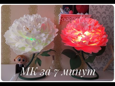 Видео: DIY / МК за 7 минут "Пион из изолона"/ Big Peony