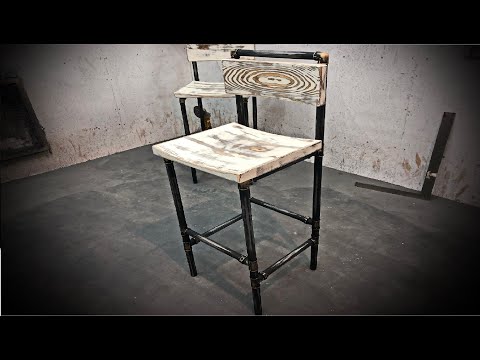 Видео: Как сделать барные стулья в стиле LOFT, Bar stool