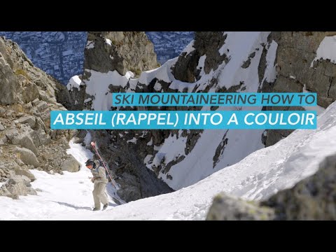 Видео: Как спуститься на веревке в кулуар во время катания на лыжах // ДЭЙВ СИРЛ