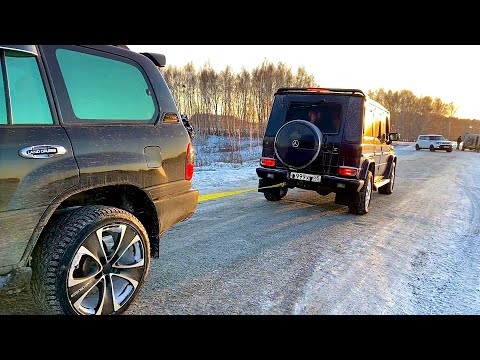 Видео: Кто утянет Mercedes G-Класс? Toyota LC100, Audi Quattro, Mercedes ML320 ,УАЗ vs Audi Allroad c5