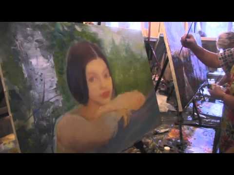 Видео: Игорь Сахаров  Живопись Портрет