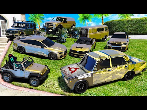 Видео: УГНАЛ КУЧУ ЗОЛОТЫХ ЧИТ ТАЧЕК И ОГРОМНУЮ МАШИНУ КОЛЮЧКУ У МАЖОРА ЗА 180 СЕКУНД! БИТВА ВОРОВ В ГТА 5!