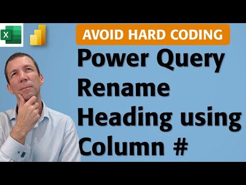 Видео: Power Query — переименование столбца в зависимости от его положения для избежания жесткого кодиро...