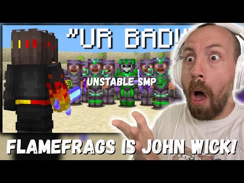 Видео: FLAMEFRAGS — ЭТО ДЖОН УИК!!! Игрок FlameFrags в одиночку против токсичного клана Minecraft (НЕСТА...