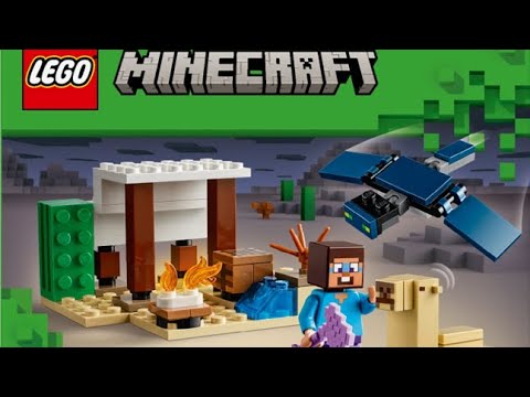 Видео: Обзор + Сборка набора Lego Minecraft 21251 | "Экспедиция Стива в пустыню" |