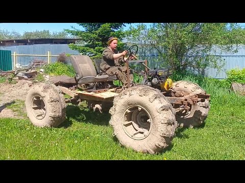 Видео: Самодельный вездеход из уазика!#automobile #вездеход #болотоход #каракат #automobile #offroad #уаз