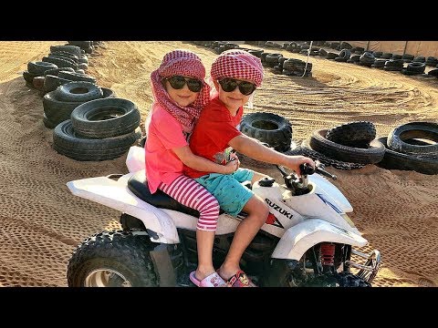 Видео: VLOG Сафари в Дубае, Рома и Диана путешествуют по пустыне