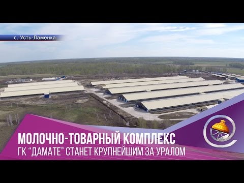 Видео: Молочно-товарный комплекс ГК "Дамате" станет крупнейшим за Уралом