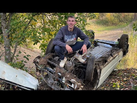 Видео: ЗАПУСТИЛИ ОКУ С ОБРЫВА. КРАШ ТЕСТ ВАЗ 1111 ОКА