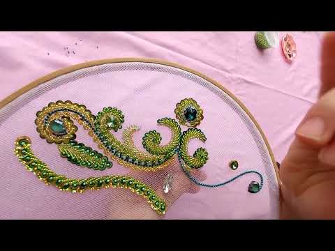 Видео: МК 5 Тек бисермен ою жасап тігу