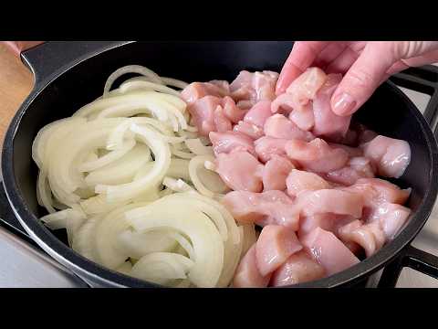 Видео: ❗ Самое вкусное куриное филе с луком! Секрет нежного куриного мяса за 5 минут