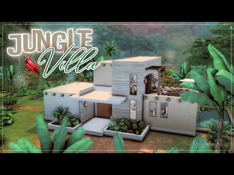 Видео: Вилла в джунглях🦜🦎 │Строительство│Jungle Villa│SpeedBuild│NO CC [The Sims 4]