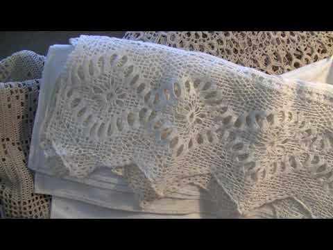 Видео: старинные кружева, которые мне достались от моей бабушки, в интерьере