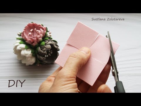 Видео: Милые Цветы Из Фоамирана 🌺 На Резинках Для Волос 🌺 БЕЗ ШАБЛОНА