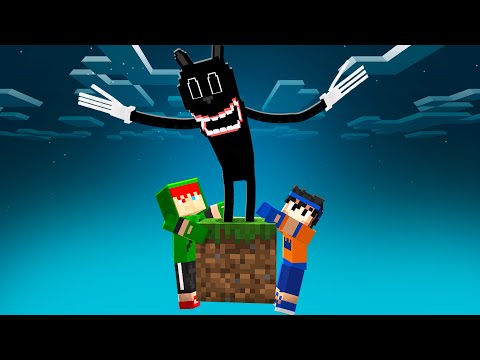 Видео: ВЫЖИВАЯ всего НА 1 БЛОКЕ с CARTOON CAT в MINECRAFT!!