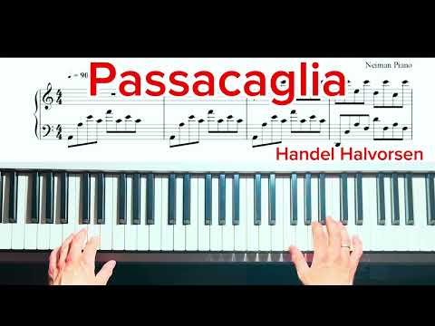 Видео: КРАСИВАЯ МЕЛОДИЯ НА ПИАНИНО 🎹 "Passacaglia" – Handel Halvorsen 🎹 + Ноты PDF