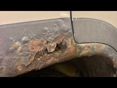 Видео: Isuzu Bighorn/Trooper, Opel Monterey, Honda Horizon 4JG стартер, демонтаж подножек, подкраска рамы