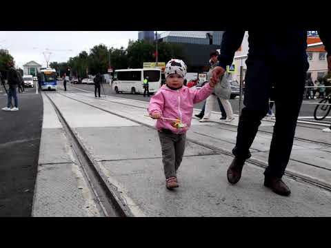 Видео: В Витебске открыто движение транспорта по реконструированному путепроводу «Полоцкий»