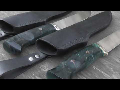 Видео: два ножа из тепловозного клапана