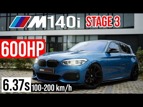 Видео: 600 л.с. и 700 Нм тюнинга BMW M140i F20 RWD Stage 3 | Безумные 100-200 км/ч, брутальный звук и ди...
