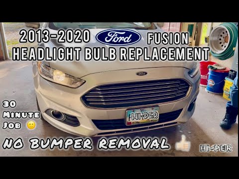 Видео: Замена ламп в фарах Ford Fusion 2013–2020 годов. Как это сделать за 30 минут без снятия бампера