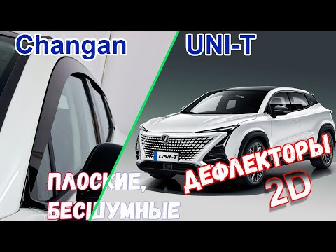 Видео: Дефлекторы (ветровики) окон 2D - CHANGAN UNI-T (I) с 2023г.в. - strelka11.ru