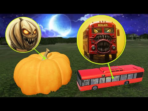 Видео: НАШЛИ ОГРОМНУЮ ТЫКВУ ПОЖИРАТЕЛЬ? Что она сделала с машинами? Гоша и Чич.