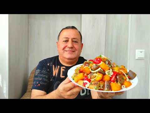Видео: БАКЛАЖАНЫ с КАРТОШКОЙ! Вкуснее Мяса на Сковороде!