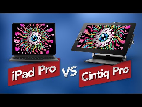 Видео: Wacom Cintiq Pro против iPad Pro — сравнение для графических дизайнеров