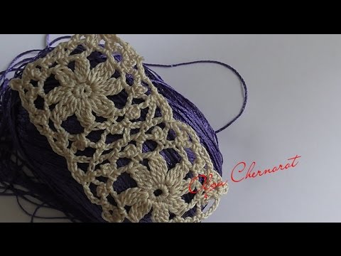 Видео: Ажурный квадрат для очень красивой кофты. Оpenwork square