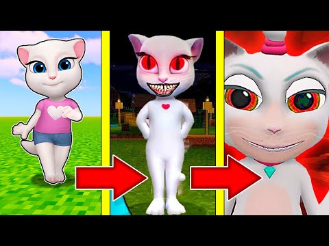 Видео: КАК МЕНЯЛАСЬ ГОВОРЯЩАЯ КОШКА И ЕЁ ЖИЗНЕННЫЙ ЦИКЛ В МАЙНКРАФТ! MY TALKING ANGELA.EXE MINECRAFT