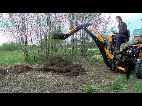 Видео: полноценная экскаваторная навеска...наконец доделал..