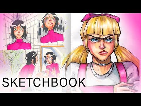 Видео: ДВА СКЕТЧБУКА И ОГРЫЗКИ/Sketchbook