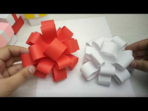 Видео: Как сделать бант из бумаги / Paper bow DIY