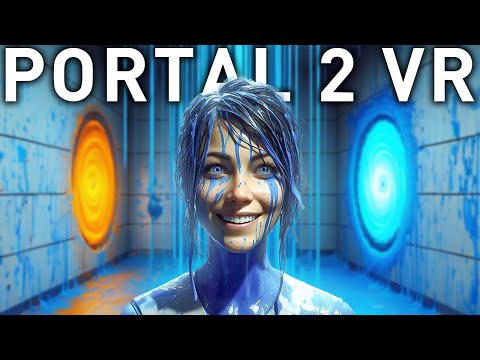 Видео: ПОЗНАЙ СИЛУ ГОЛУБОГО ГЕЛЯ! Раскрываем тайны странной субстанции в Portal 2 VR! / Часть 8 /