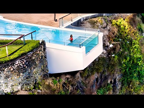 Видео: The Edge Bali, курорт на скале с бассейном Sky Pool на высоте 162 метра над уровнем океана