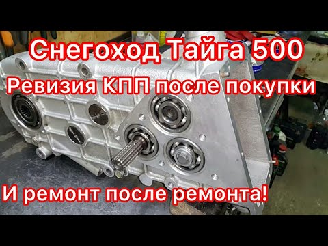 Видео: Снегоход Тайга 500 с пробегом 4т500,2006г.в. ревизия КПП после покупки. И ремонт после ремонта!