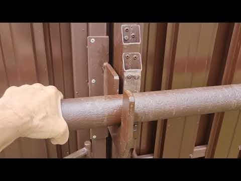 Видео: Обычные распашные ворота