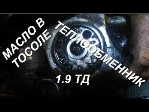 Видео: Масло в тосоле, меняем теплообменник- двигатель 1.9 TD