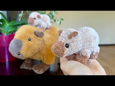 Видео: Капибара крючком за час для начинающих // Подробный МК