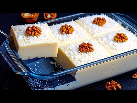 Видео: Только молоко + сгущёнка! Вкуснейший десерт за 5 минут, без духовки!